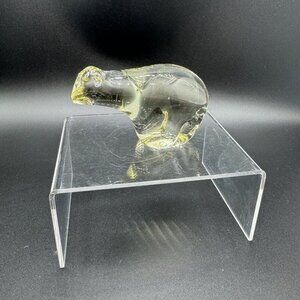 Vintage Crystal Polar Bear Figurine - Souvenir Isbjorn, Norway ?